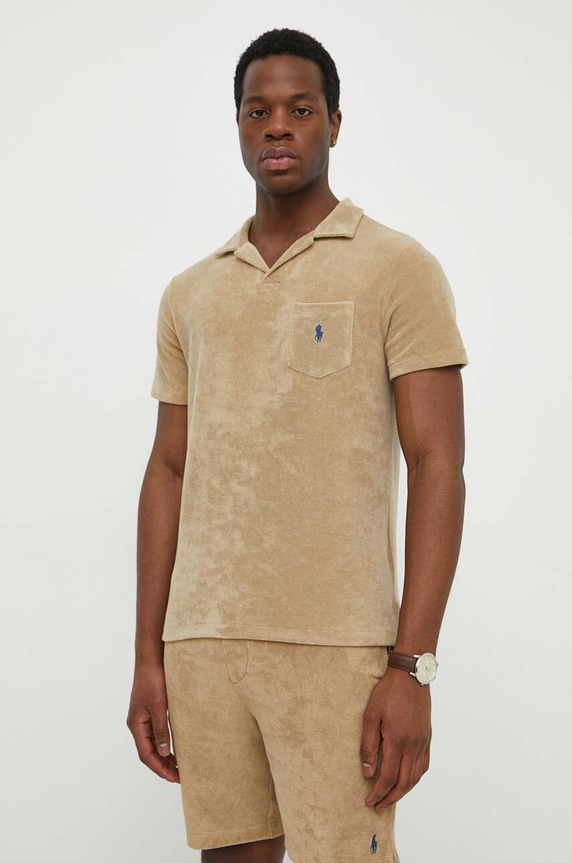 Polo Ralph Lauren polo beżowy 710901044