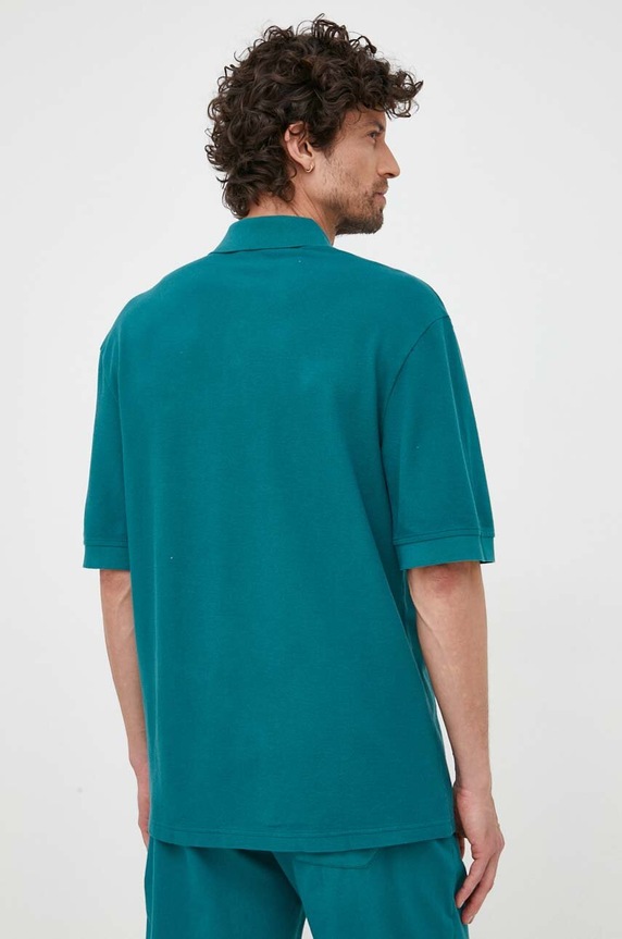 Ruházat United Colors of Benetton pamut póló 3089U300X.6C5 türkiz