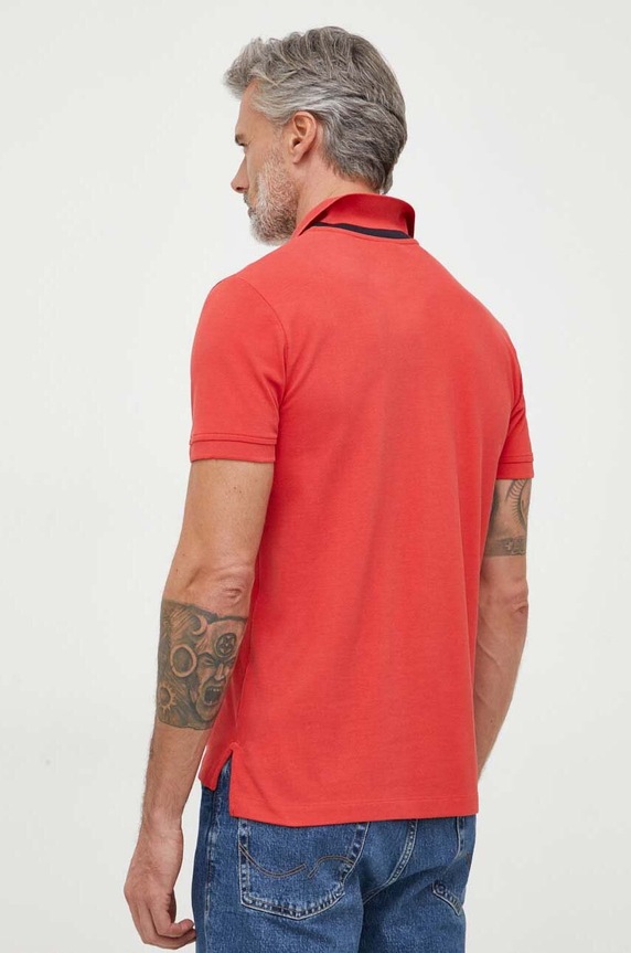 Oblečenie Bavlnené polo tričko Geox M3510LT2649.F1697 červená