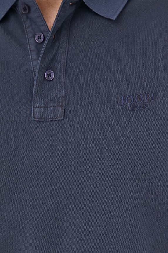 Βαμβακερό μπλουζάκι πόλο Joop! 30037520 σκούρο μπλε