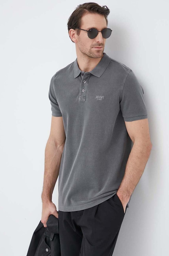 Joop! polo bawełniane bawełna szary 30037520