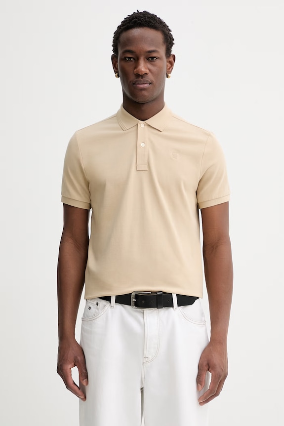Πόλο G-Star Raw slim μπεζ D11595.5864