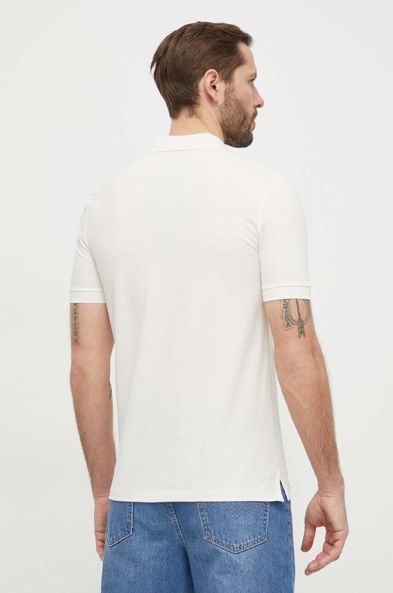 HUGO pamut póló 50490770 bézs SS25