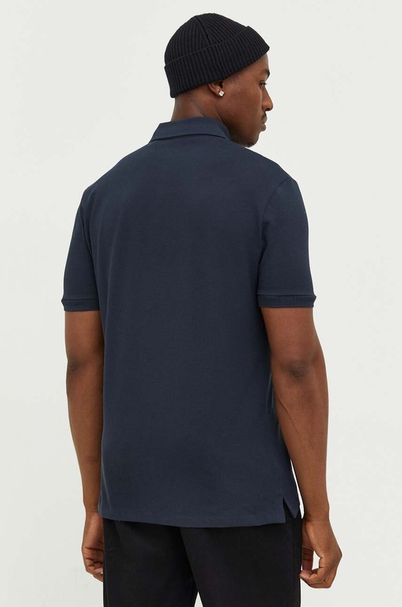 Odzież HUGO polo bawełniane 50490770 granatowy