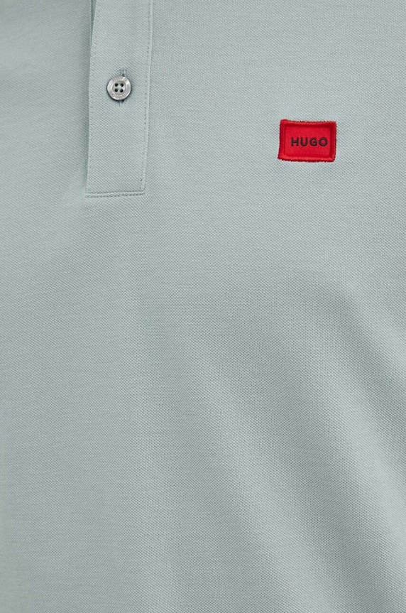 HUGO polo de bumbac Deresino232 50490775 albastru
