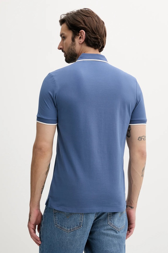 Bavlnené polo tričko HUGO Deresino232 50490775 modrá SS26