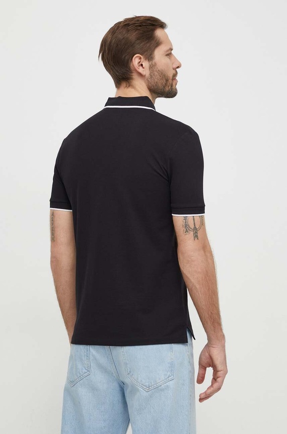 HUGO polo bawełniane Deresino232 50490775 czarny SS26