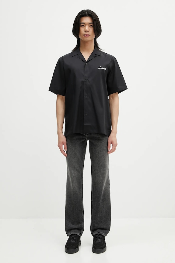 Carhartt WIP shirt S/S Delray Shirt I031465.0D2XX black