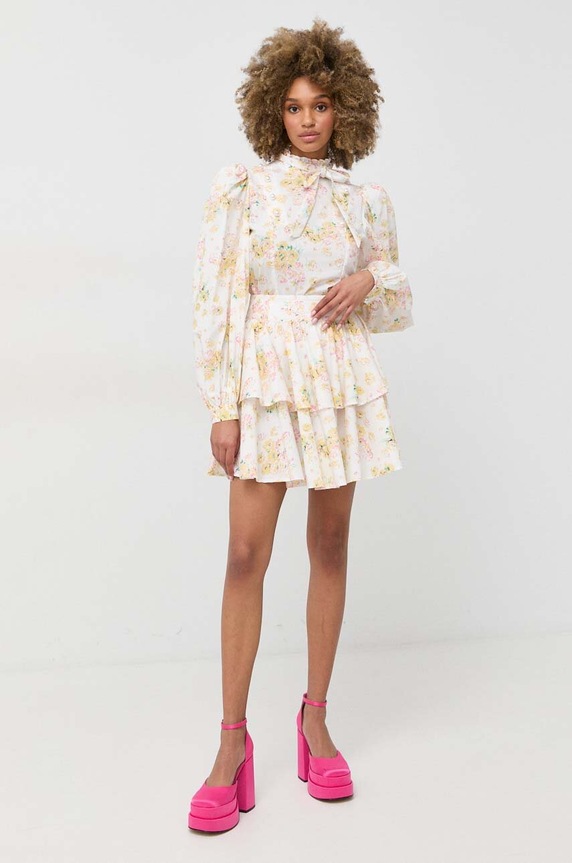 Bavlněná sukně Custommade Robyn 999376926 bílá SS23