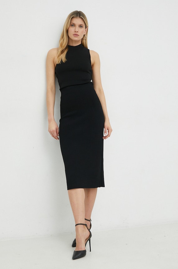 Victoria Beckham spódnica z elastanem czarny 1222KSK003600A