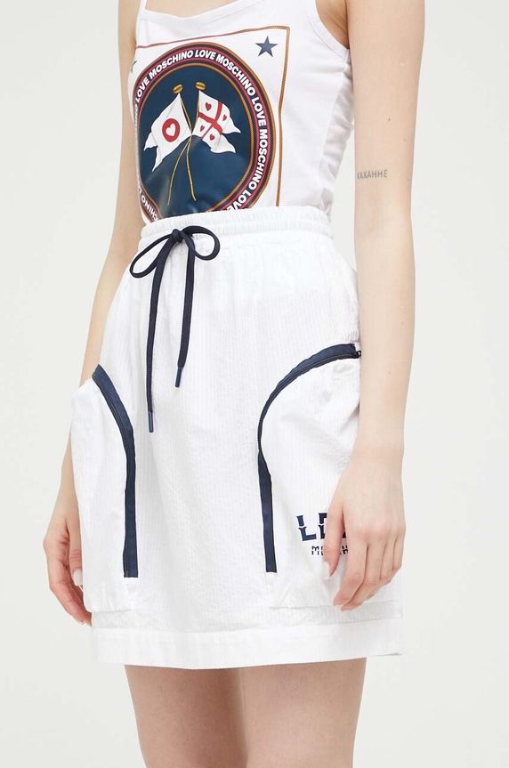 Спідниця Love Moschino casual білий W.G.F39.01.T.496A