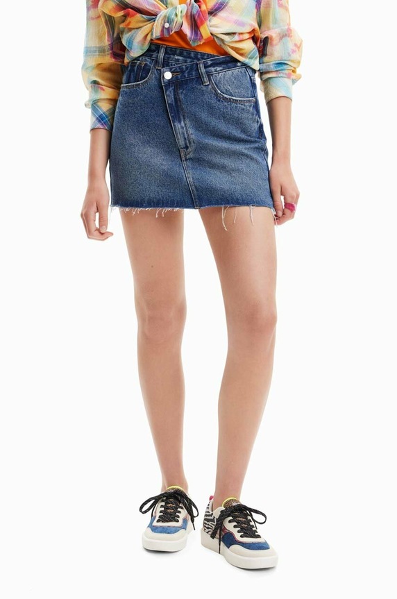 Desigual spódnica jeansowa 23SWFD16 granatowy SS23