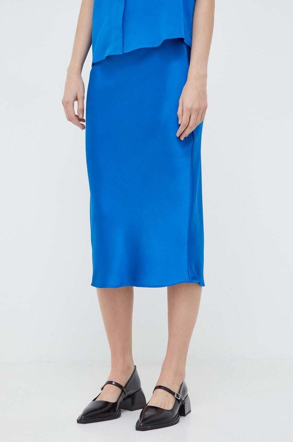 Samsoe Samsoe spódnica AGNETA F22300195 niebieski AW24