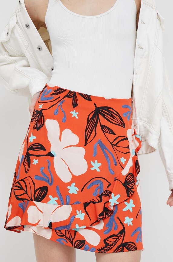 PS Paul Smith spódnica casual pomarańczowy W2R.243S.K31021