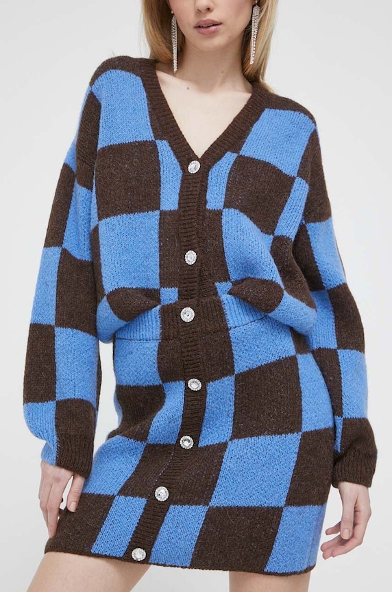 Stine Goya spódnica z domieszką wełny casual multicolor SG4815