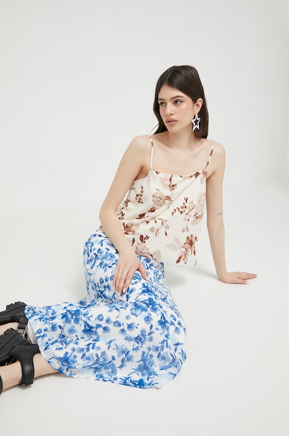 Sukně Abercrombie & Fitch KI143.3020.114 modrá SS23