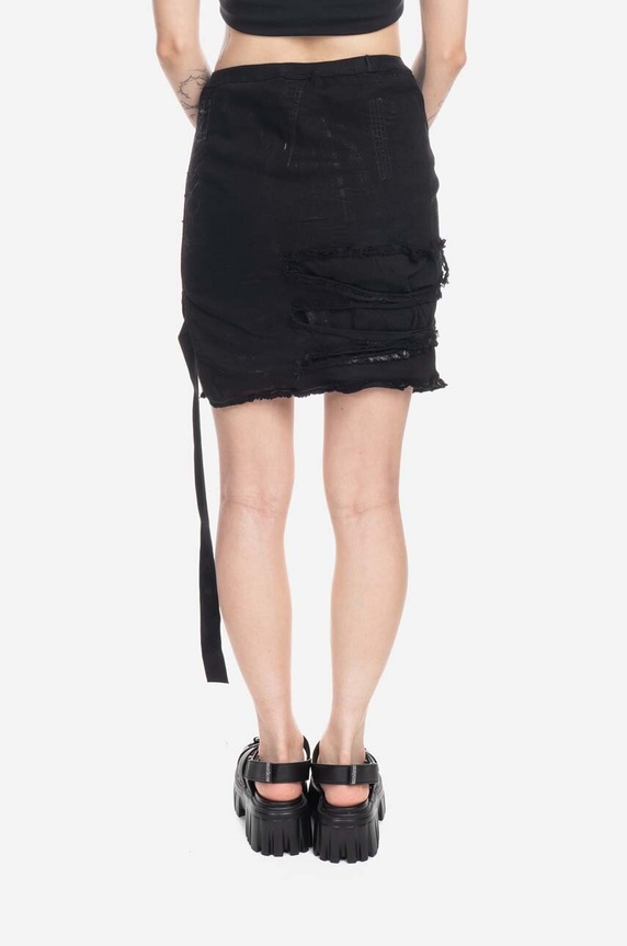 Одежда Джинсовая юбка Rick Owens DS02B4343.SBFLS.BLACK чёрный