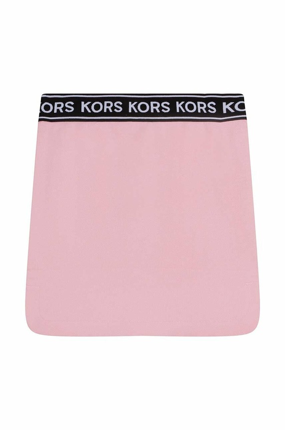 Michael Kors spódnica bawełniana dziecięca R13117.114.150 różowy SS23