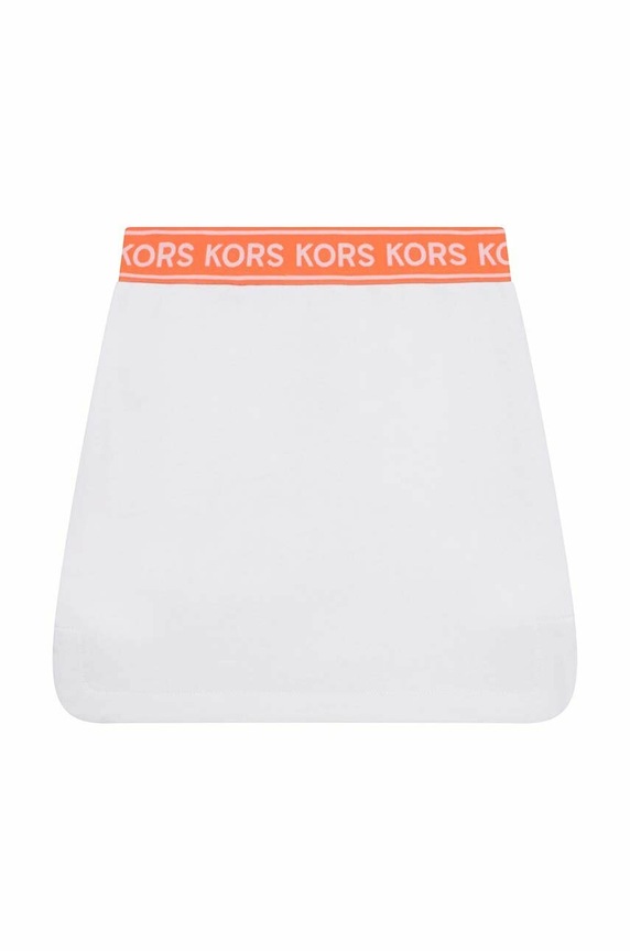 Michael Kors fusta din bumbac pentru copii R13117.156 alb SS23