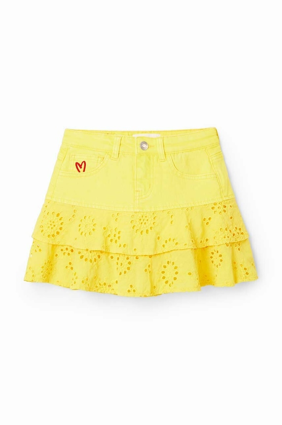 Desigual gyerek szoknya 23SGFD03 sárga SS23