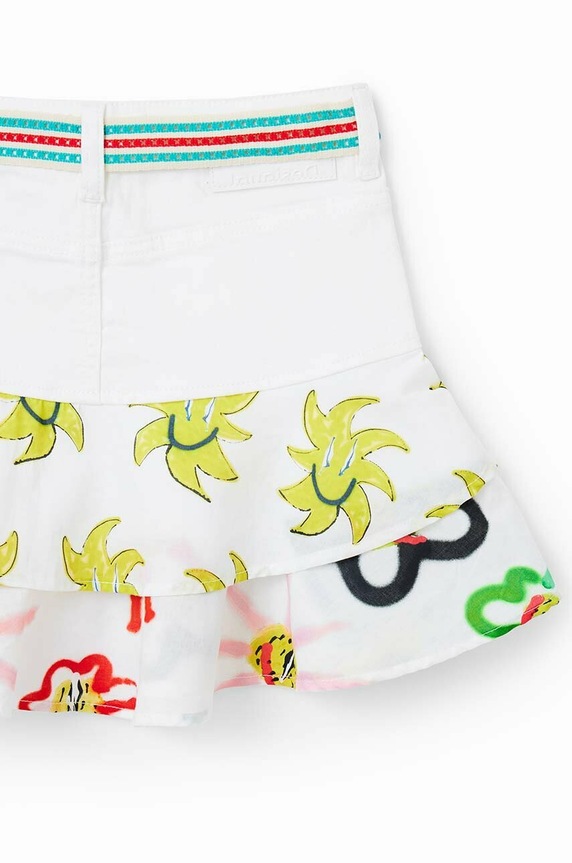 Desigual fusta fete 23SGFD02 alb