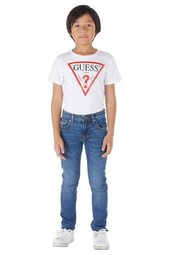 Guess jeansy dziecięce Planet friendly niebieski L2YA16.D4GV0.PPYX