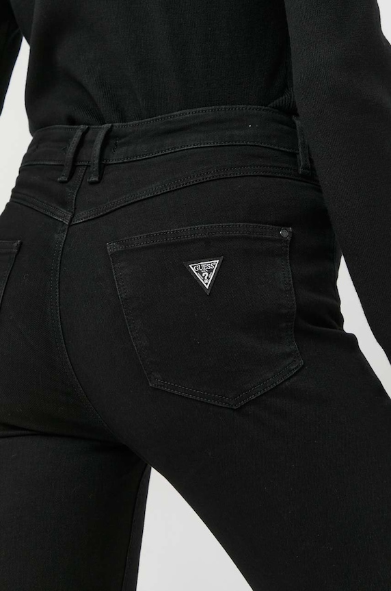 Guess jeansy 1981 SKINNY czarny W2YA46.D4PZ1