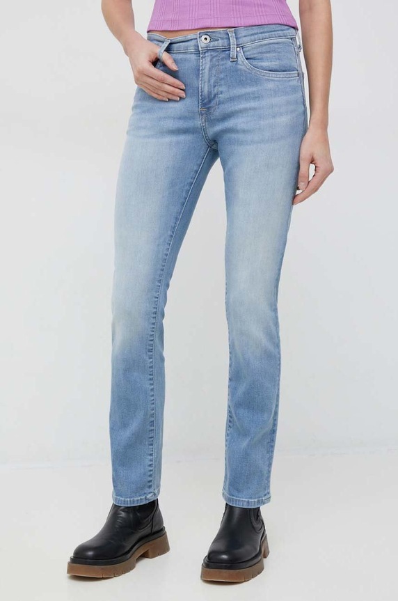 Pepe Jeans jeansy Grace PL204160MI1.000 turkusowy SS23