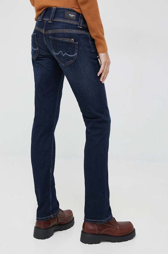 Odzież Pepe Jeans jeansy VENUS PL204175H06 granatowy