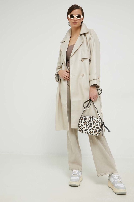Džíny Abercrombie & Fitch KI155.2690.178 béžová SS23