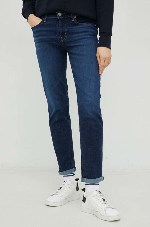 Traperice Levi's Boyfriend MID RISE BOYFRIEND srednje visoki mornarsko plava 19887.0164