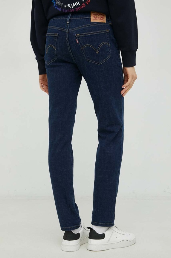 Odjeća Traperice Levi's Boyfriend MID RISE BOYFRIEND 19887.0164 mornarsko plava