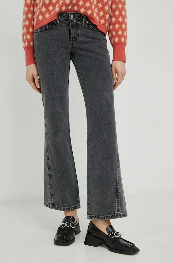 Τζιν παντελόνι Levi's Noughties Boot χαμηλή μαύρο A4893.0002