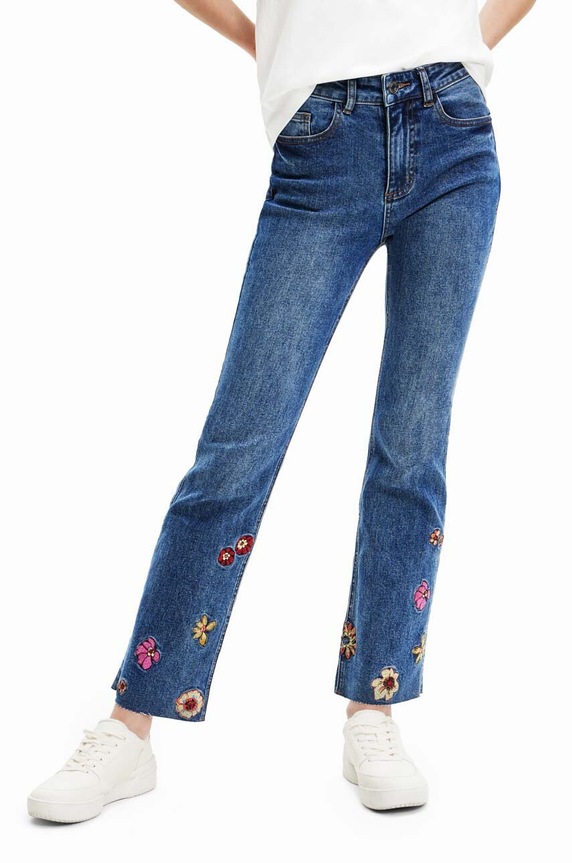 Desigual jeansy 23SWDD68 granatowy SS23