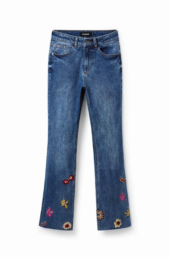 Desigual jeansy 23SWDD68 granatowy