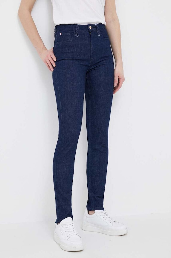 Traperice Tommy Hilfiger visoki mornarsko plava WW0WW38182.PPYX