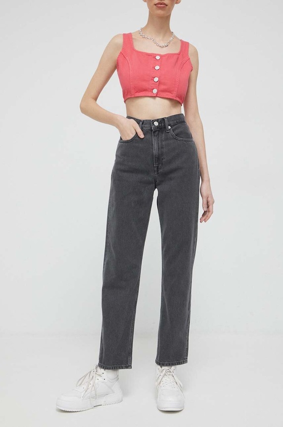 Džíny Tommy Jeans šedá DW0DW15503.PPYX