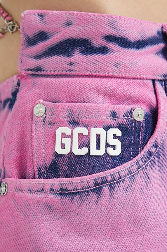 GCDS jeansy różowy SS23W350202