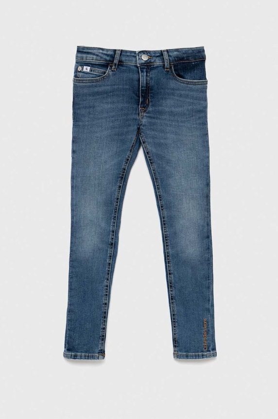 Calvin Klein Jeans jeansy dziecięce Planet friendly niebieski IG0IG01916.PPYX