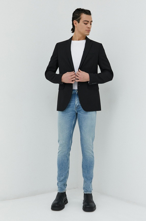 Tiger Of Sweden jeansy Pistolero T71478001 niebieski SS23