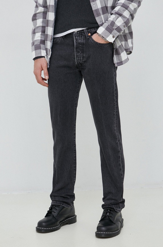 Τζιν παντελόνι Levi's 501 μαύρο 00501.3371