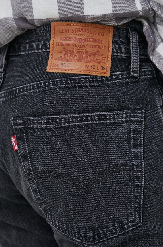 Τζιν παντελόνι Levi's 501 μαύρο 00501.3371