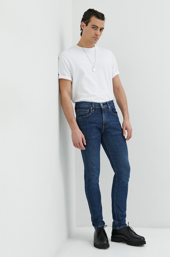 Îmbrăcăminte Levi's jeans 512 Sim Taper 28833.1114 albastru