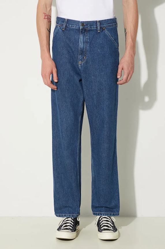 Дънки Carhartt WIP Single Knee Pant син I032024