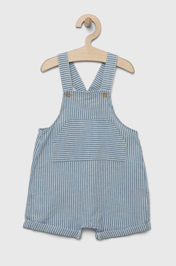 United Colors of Benetton kifordítható baba kezeslábas pamut kék 47PQAT00N.W.SEASONAL