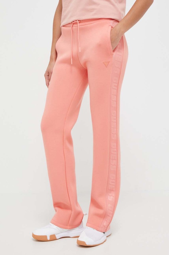 Tepláky Guess BRENDA potlač oranžová V3RB21.K7UW2