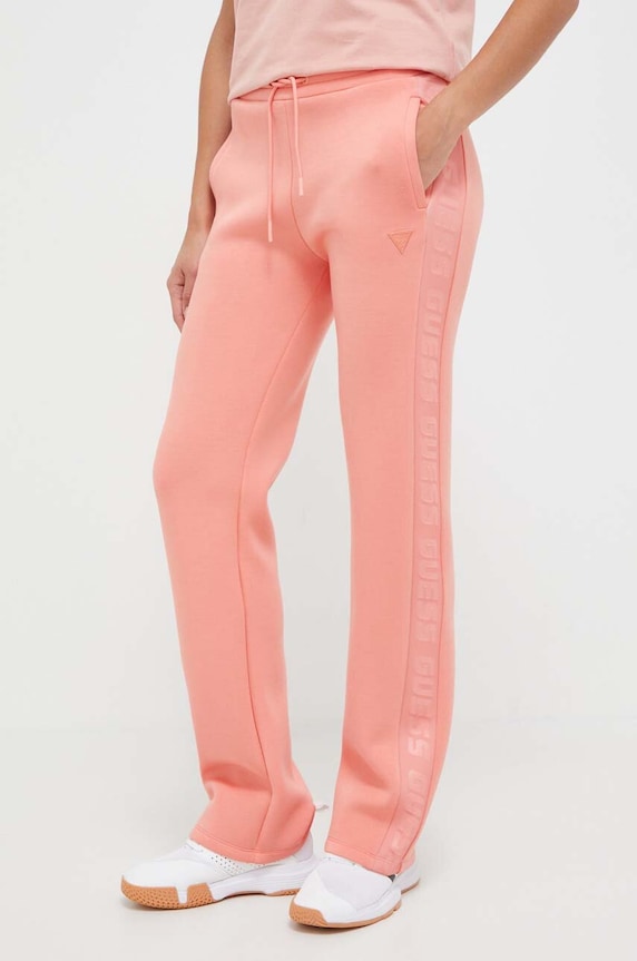 Tepláky Guess BRENDA potlač oranžová V3RB21.K7UW2