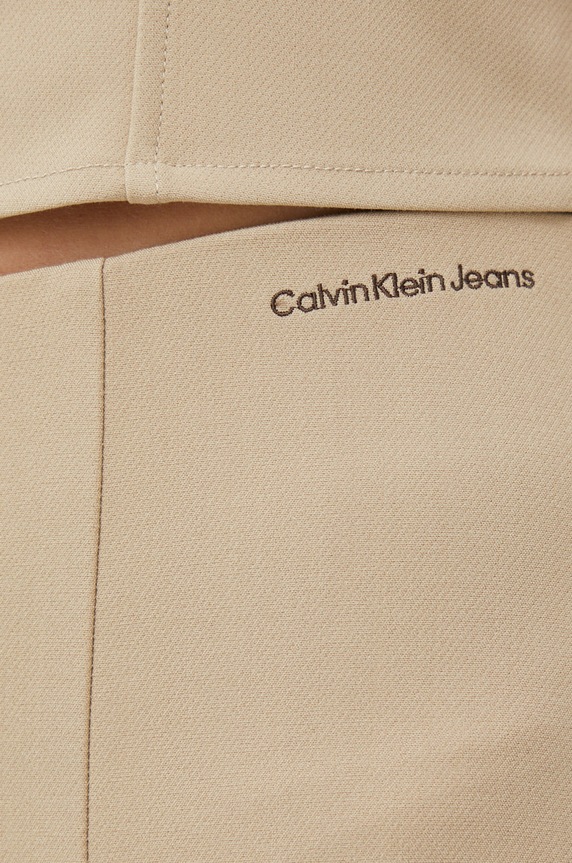 Hlače Calvin Klein Jeans bež J20J220529.PPYX