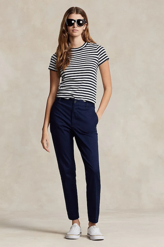 Odzież Polo Ralph Lauren spodnie 211890343 granatowy