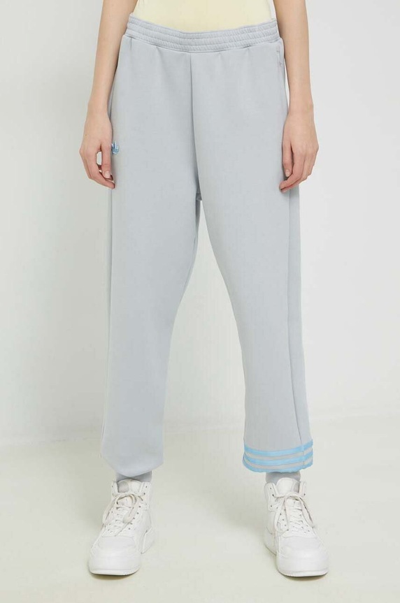 adidas Originals spodnie dresowe dzianina szary IB7319